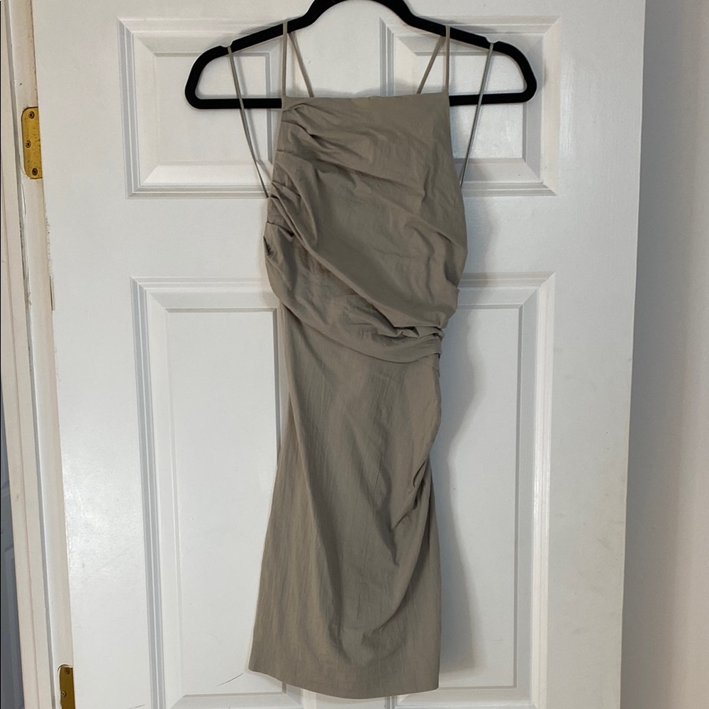 Zara Shale Gray Mini Dress